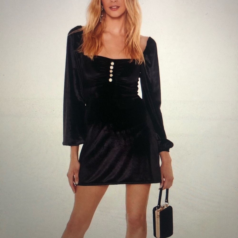Nasty Gal Velvet Mini Dress